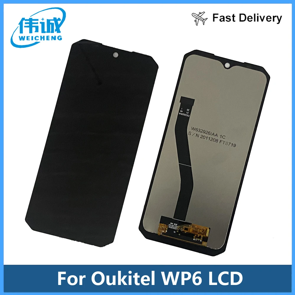 

100% Original Oukitel WP6 LCD Display and Touch Screen Digitizer Assembly Replacement +Tools 6.3 inch For OUKITEL WP 6 Phone LCD