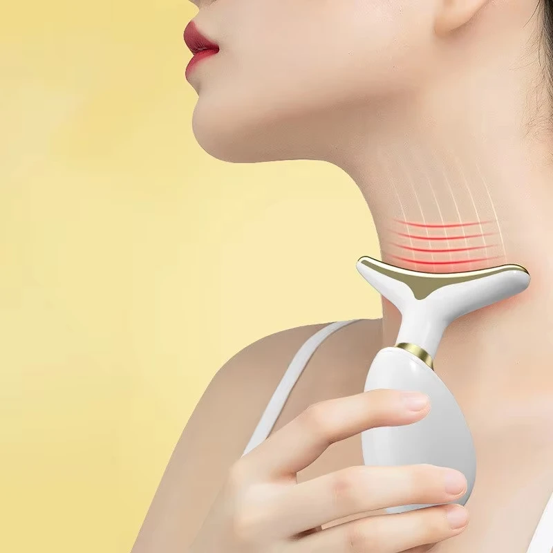 Masajeador de cuello y cara, herramientas de cuidado Facial de masaje de belleza reafirmante y reafirmante, introducción eléctrica Facial, levantamiento y reafirmante
