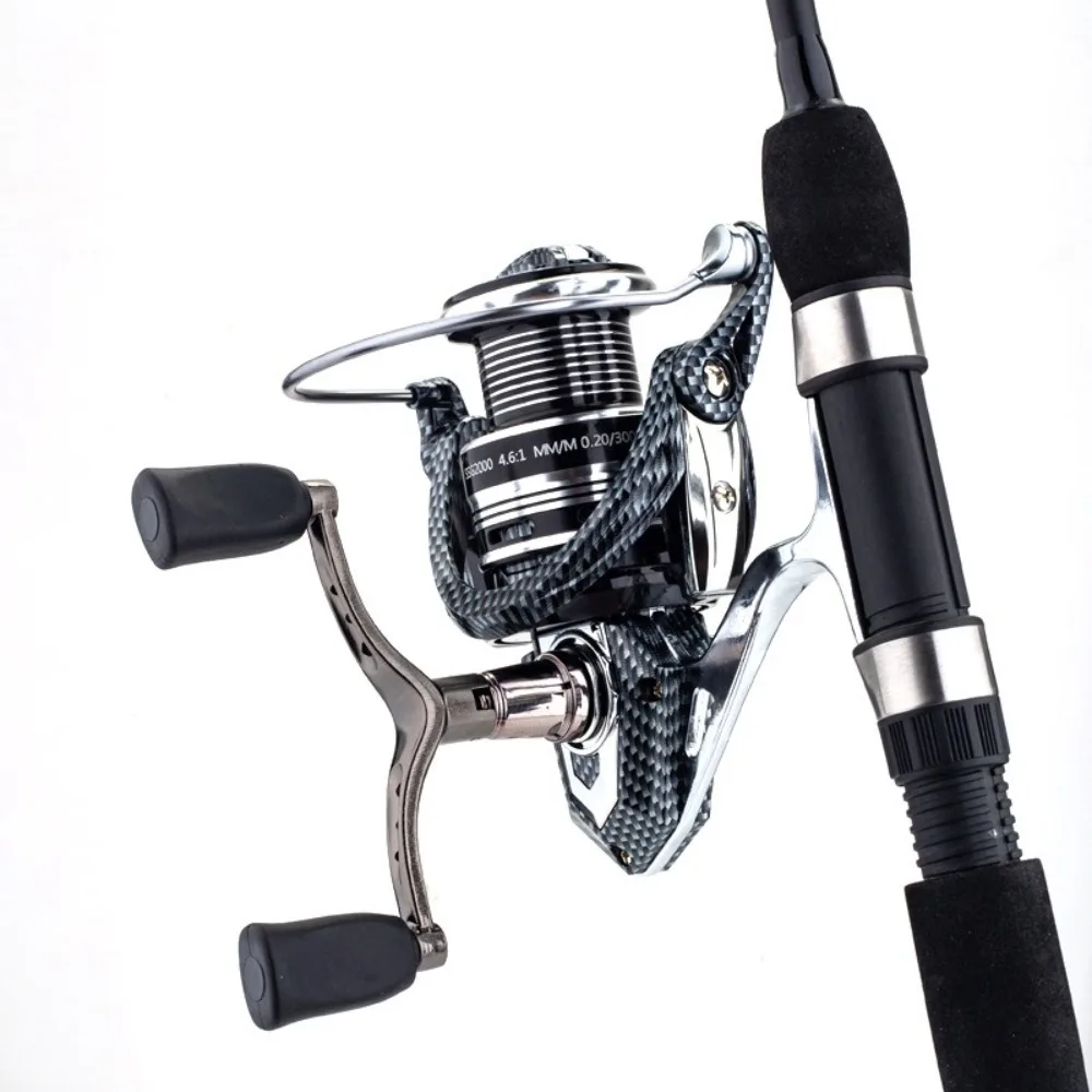 

Double Reel Fishing Reel Handle Light Weight Ergonomic Design Fishing Knob Grip Sturdy Rocker Reusable Spinning Reel Replacement