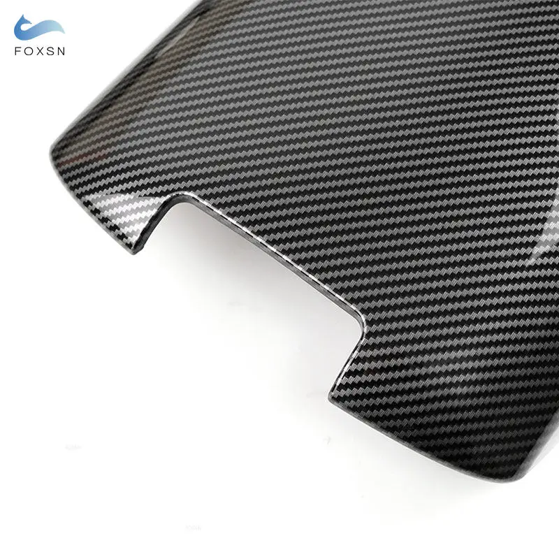 For Porsche Cayenne 2011 2012 2013 2014 2015 2016 2017 Center Control Armrest Box Cover ABS Carbon Style Interior Accessories