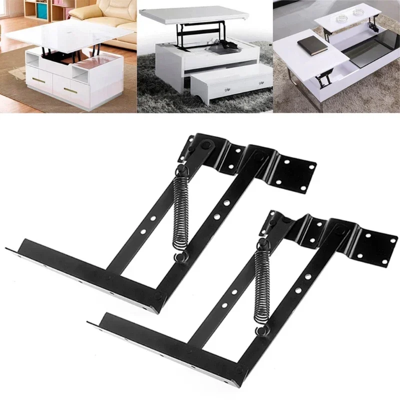 1pair Folding Lift Up Top Table Mechanism Hardware Fitting Hinge Coffee Table Lifting Frame Mechanism Spring Hinge