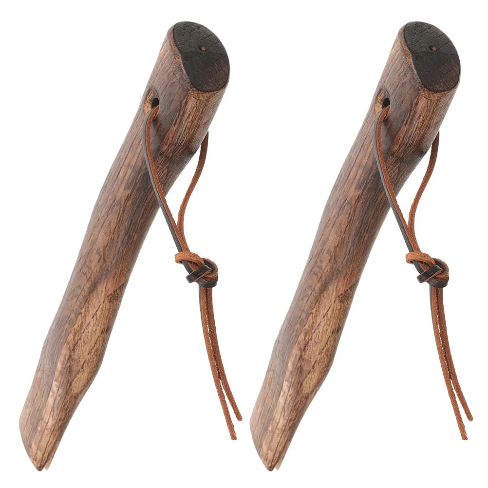 

2pcs Replacement Wooden Repairing Wood Grip Sturdy For Firewood Cutting Gardening Outdoor Hatchet Replacement Non-Slip Wood Axe
