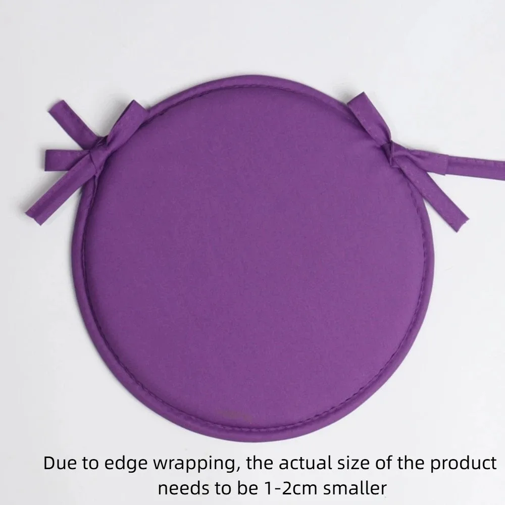 Thickened Sponge Round Chair Pad 30*30CM Washable Circular Chair Cushion Candy Color With Drawstring Stool Cushion
