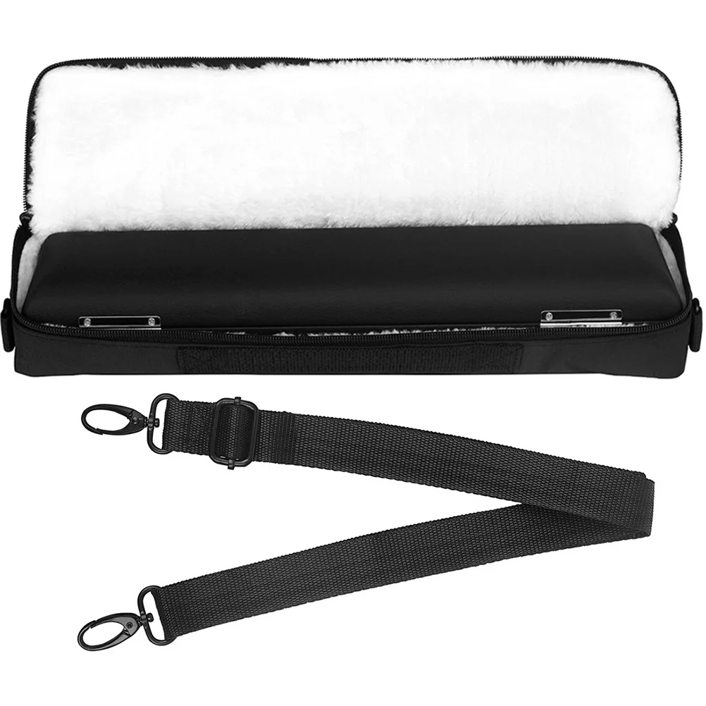 

1 set 1 Set Bag Portable Storage Case Oxford Cloth Durable Dustproof Metal Zipper Lightweight Holder Set Flute Accessories Flute