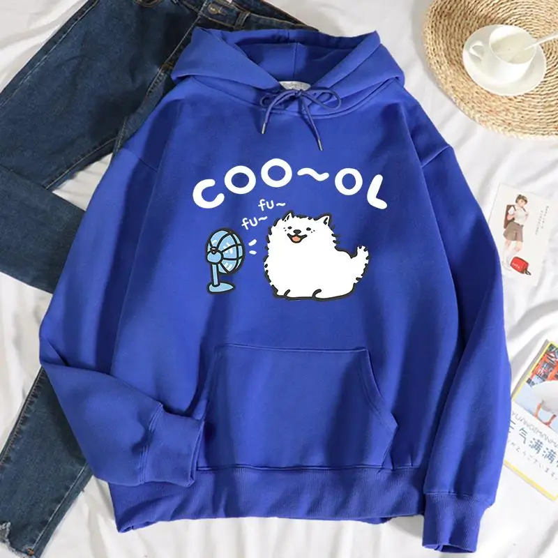 

Fashion Womens Hoodies Cool Blowing Cartoons Cat Printing Pullover Breathable Loose Pocket Warm Sweatshirt Autumn Winter Clothes