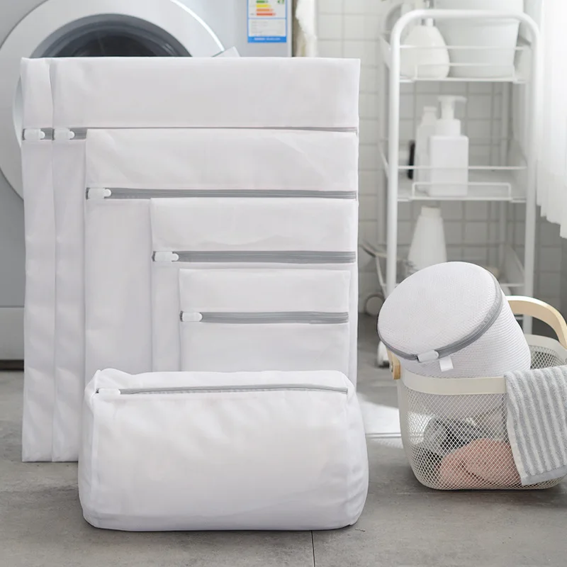 

Утолщенная сетчатая сумка для стирки бюстгальтеров и свитеров, предотвращающая деформацию, для использования в стиральной машине