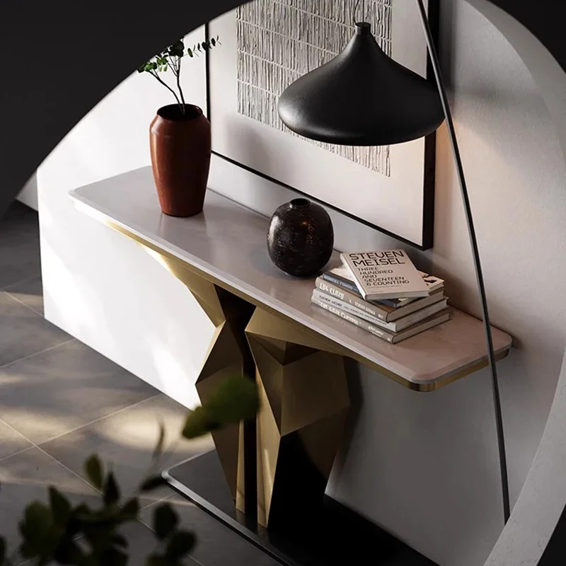 

Hallway Entryways Table Luxury Storage Design Modern Console Table Decoration Wooden Entrance Console Living Room Cabinet