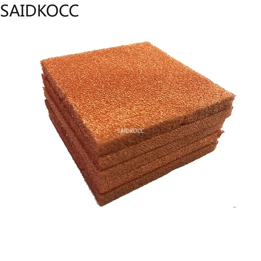 100mmx100mmx2.0mm 10ppi 20ppi  30ppi Low Price Customizable Foam Cu Metal Copper Foam for Lab Electrode Research