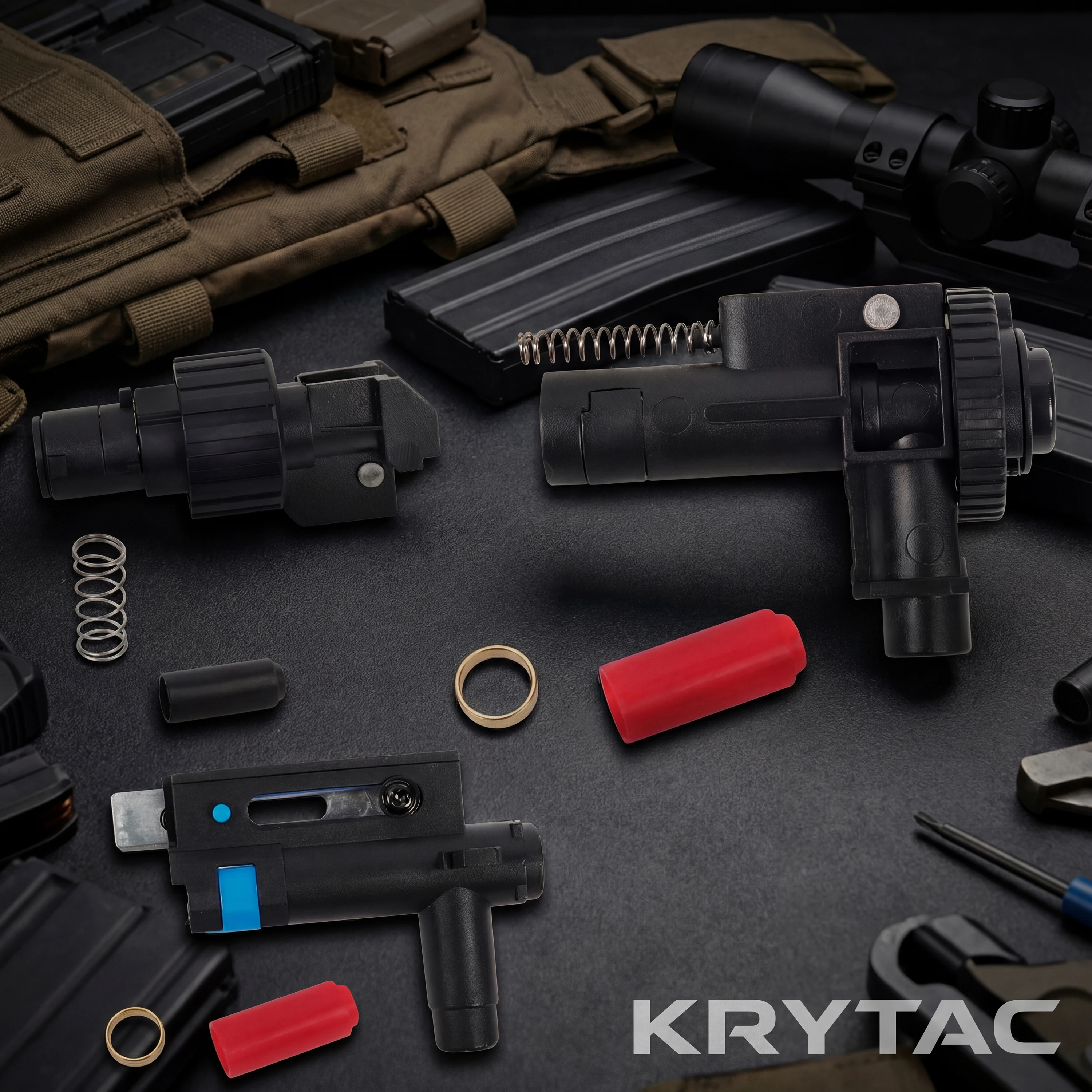 Поворотная камера Krytac в сборе для электрического игрушечного пистолета для страйкбола, коробка передач G36 серии Ver.2/3 Поворотная камера Krytac в сборе для электрического игрушечного пистолета для страйкбола, коробка передач G36 серии Ver.2/3