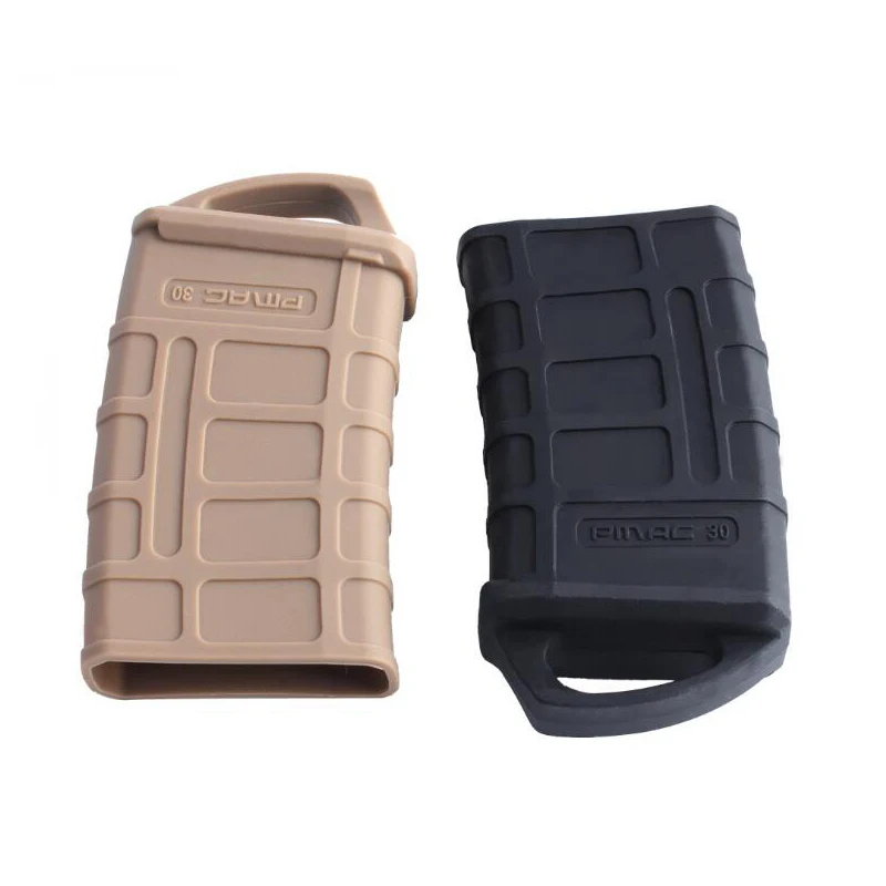 Rubber Holster M4 M16 Hunting Accessories Tactical Magazine Fast 5.56 Mag Bag Sleeve Rubber Slip Cover Gun Airsoft Cartridge