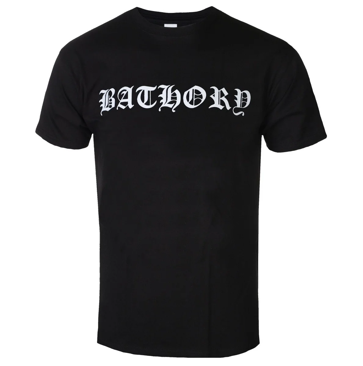 Bathory Logo Graphic T Shirt Men Women Vintage Black Metal Band Front Print Classic Gothic Letter Rock Music Short Sleeve Tshirt