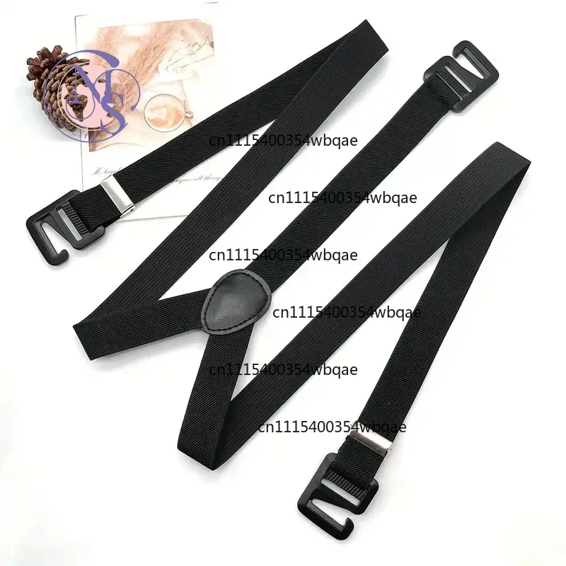 ZOCI-FOR-Men Adjustable Suspenders 2.5cm Width 3 Hooks Fashion Trouser Brace, Replacement Parts