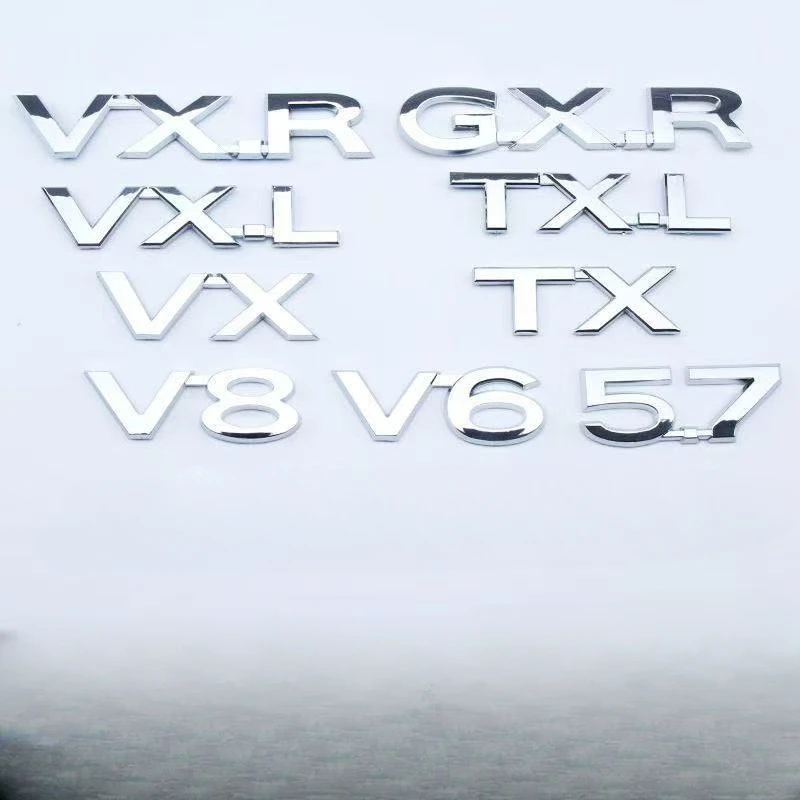 VXS TX GXRi VXRi VX Car Sticker for Domineering TXL Land Cruiser LAND FREE VXR GXR Prado VXL V8 V6 5.7 rear Retrofit label