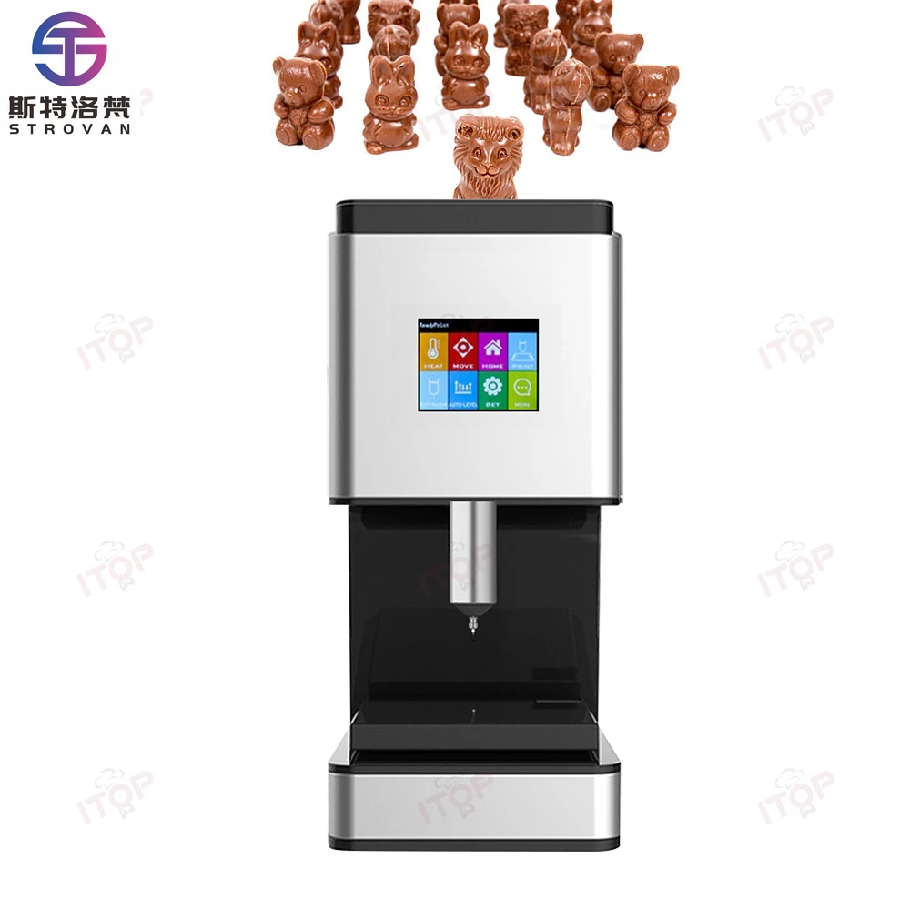 STLF JW طابعة شوكولاتة الطعام الذكية ذاتية الصنع ثلاثية الأبعاد لسطح المكتب