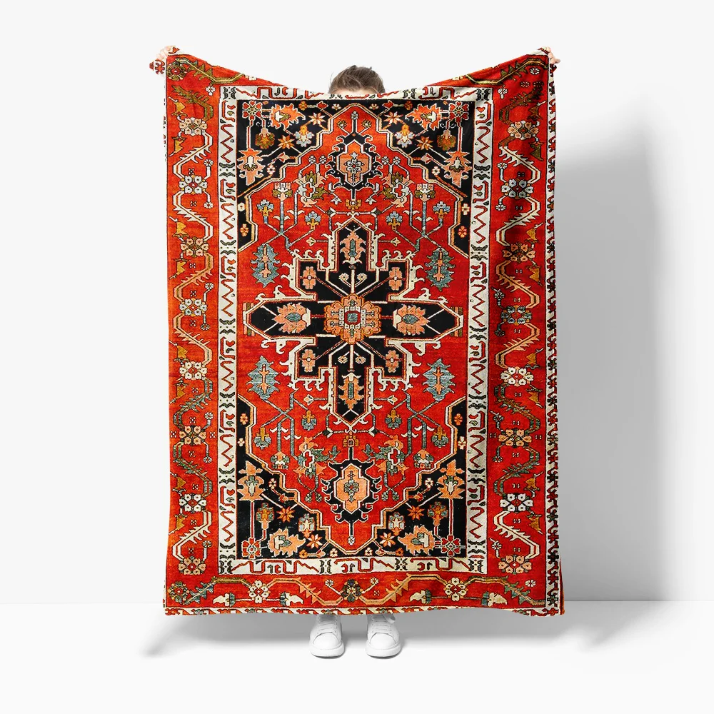 

Vintage Turkish Kilim Rug Traditional Handwoven Area Rug Persian Style Decorative Floor Mat Cushion Gift