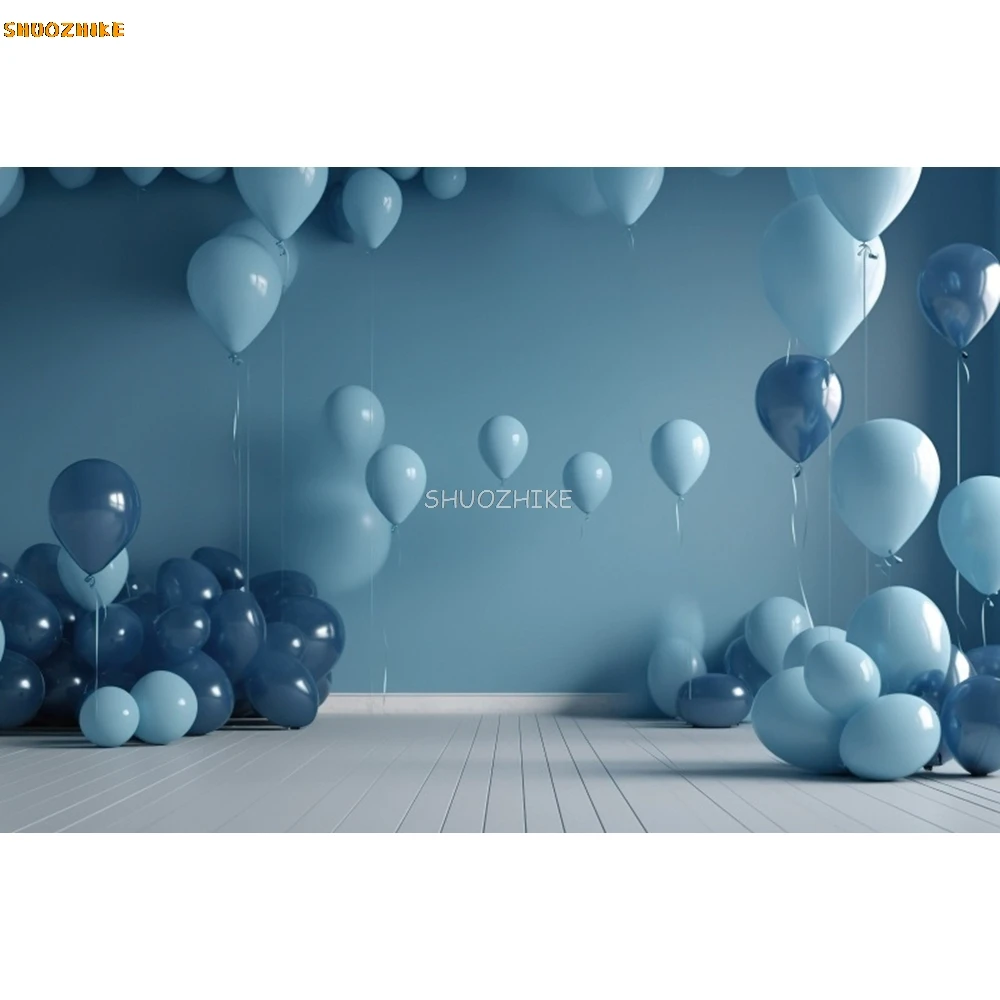 Newborn Baby Shower Backdrop for Girl Boy Kids Birthday Party Cake Smash Balloon Photography Background Decor Photo Studio Props