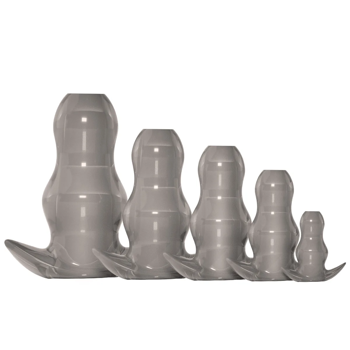 قابس شرجي مجوف شفاف لتنظيف حقنة شرجية، قابس مؤخرة من السيليكون يمكن ارتداؤه مع تصميم مانع للتسرب، موسع نفق مرن ناعم i #6