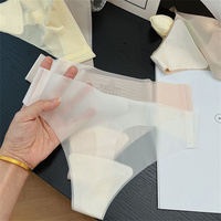 3PCS Facial Mask Underwear for Women Summer Ultra Thin Invisible Mesh Thong Pack Plus Size Yoga Fitness Sports Tangas