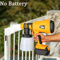 800ML Electric Spray Gun Cordless Paint Sprayer For Dewalt 20V Battery High Power Auto Furniture Coating Airbrush