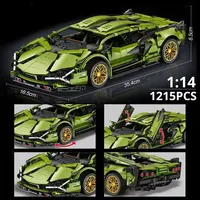 Technology 1215pcs Building Blocks Car Speeding Vehicle Racing Bricks Toys for Children Gift Thanksgiving, Christmas