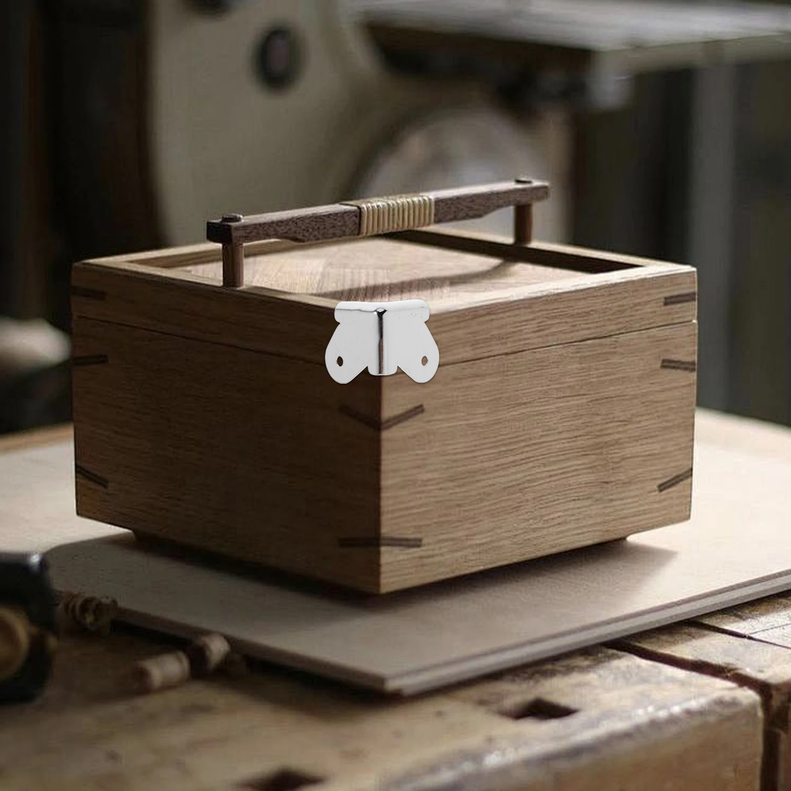 

4Pcs Iron Corner Guards High Strength Metal Edge Protection for Office Home Commercial Use Desk Corner Protective Cover