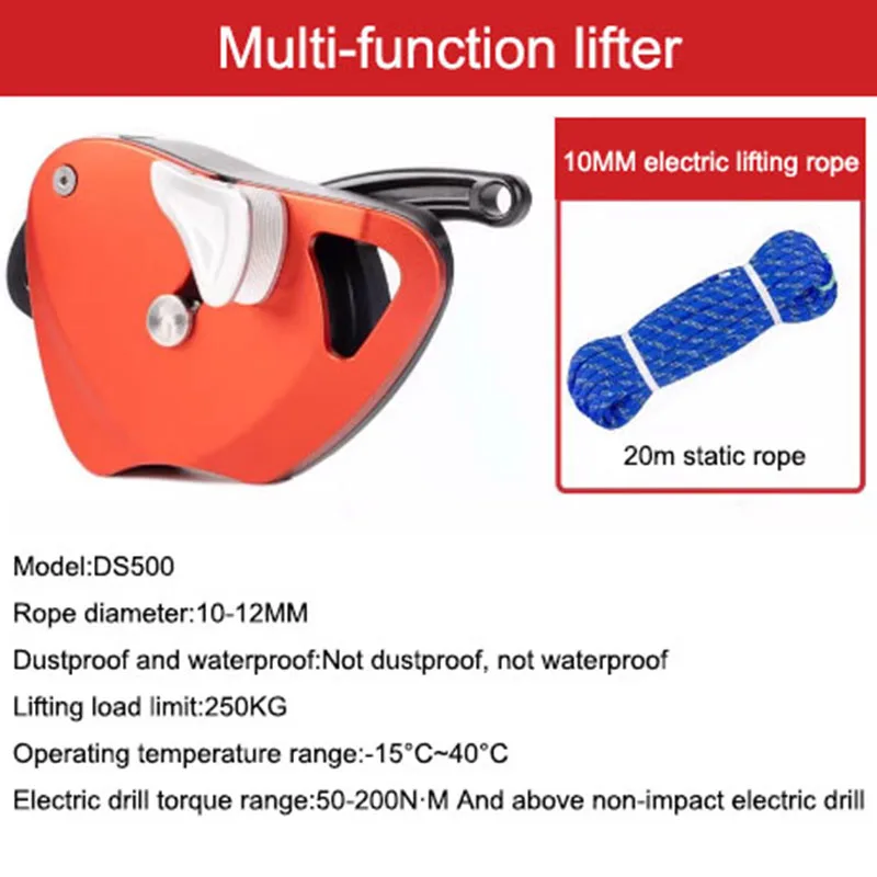 Rope Climbing Machine Hoist Crane High-altitude Operation, External Wall Climbing Air Conditioning Hoisting Machine