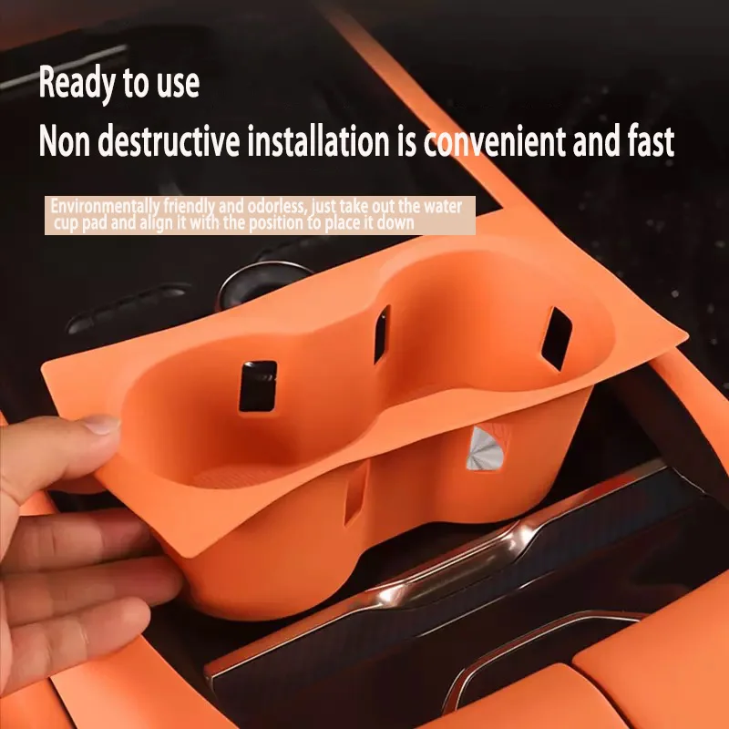 

Suitable For Lynk&Co 900 Special Rear Silicone Water Cup Pads Cup Holders Protective Pads Car Interior Decoration Products