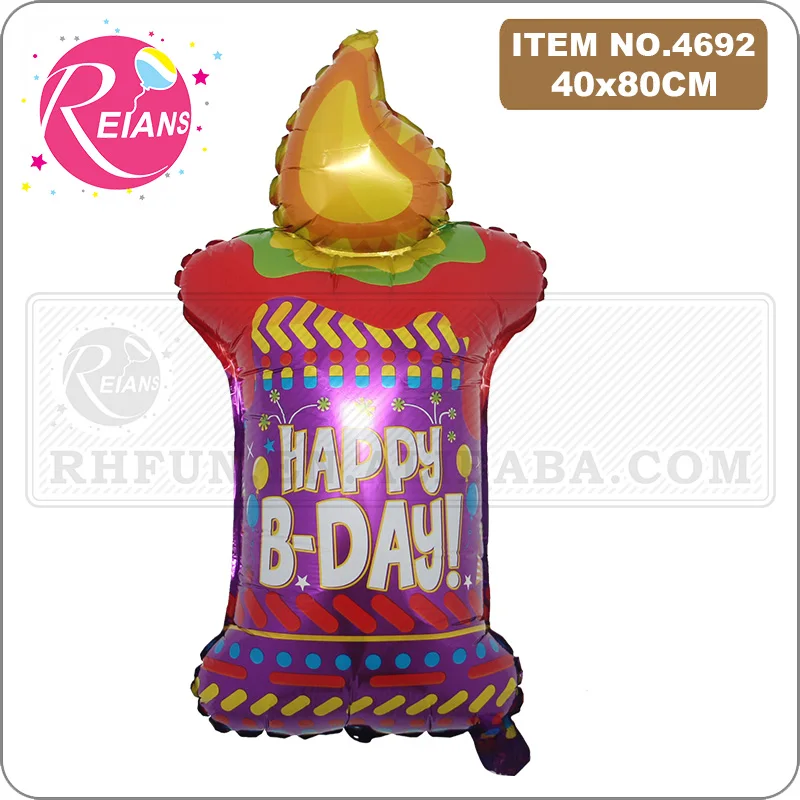 Birthday Cake Balloon Large Candle baby shower happy 100 days Aluminum foil Birthday Toy Balloon Wedding Birthday Party Decor