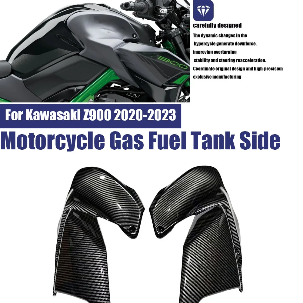 Motorcycle Gas Fuel Tank Side For Kawasaki Z900 2020-2023 Protector Panel Fairing Cowl Fit  Body Side Cover Accessories ﻿