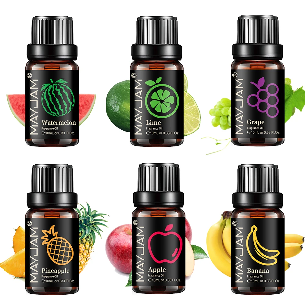 MAYJAM Apple Banana Cherry Kiwifruit Grape Oil 10ml Fruit Essential Oil Use For Massage