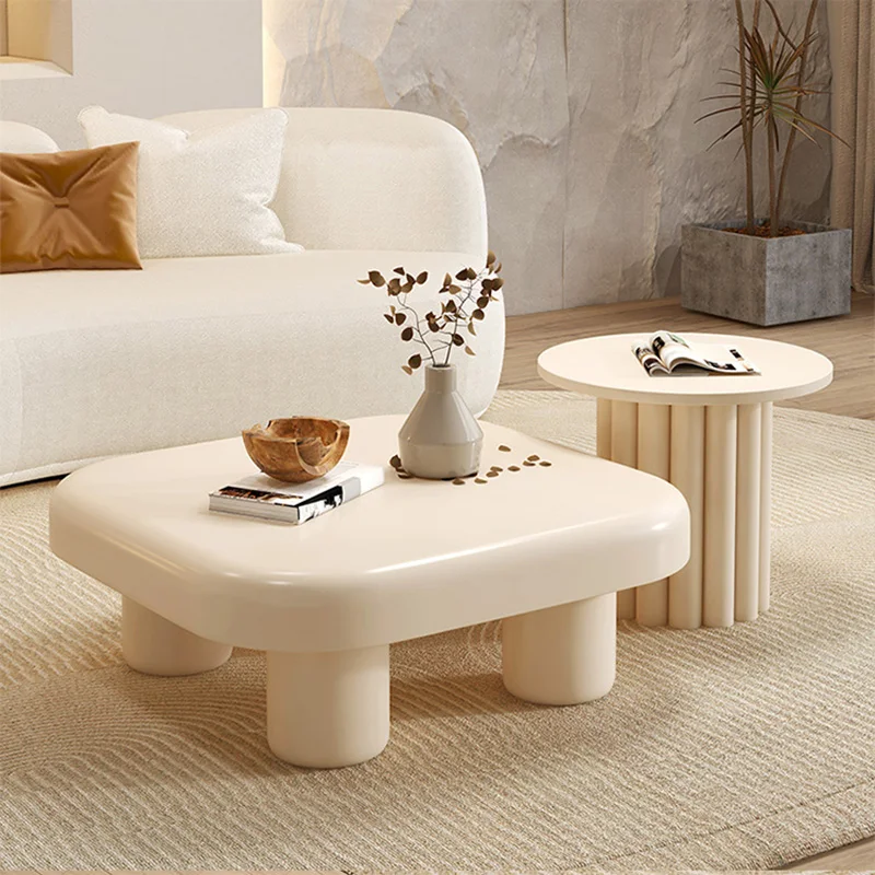 Nordic Coffee Table Set White Luxury Square Modern Small Space Center Sofa Tea Coffee Table Tray Armoires De Salon Furnitures