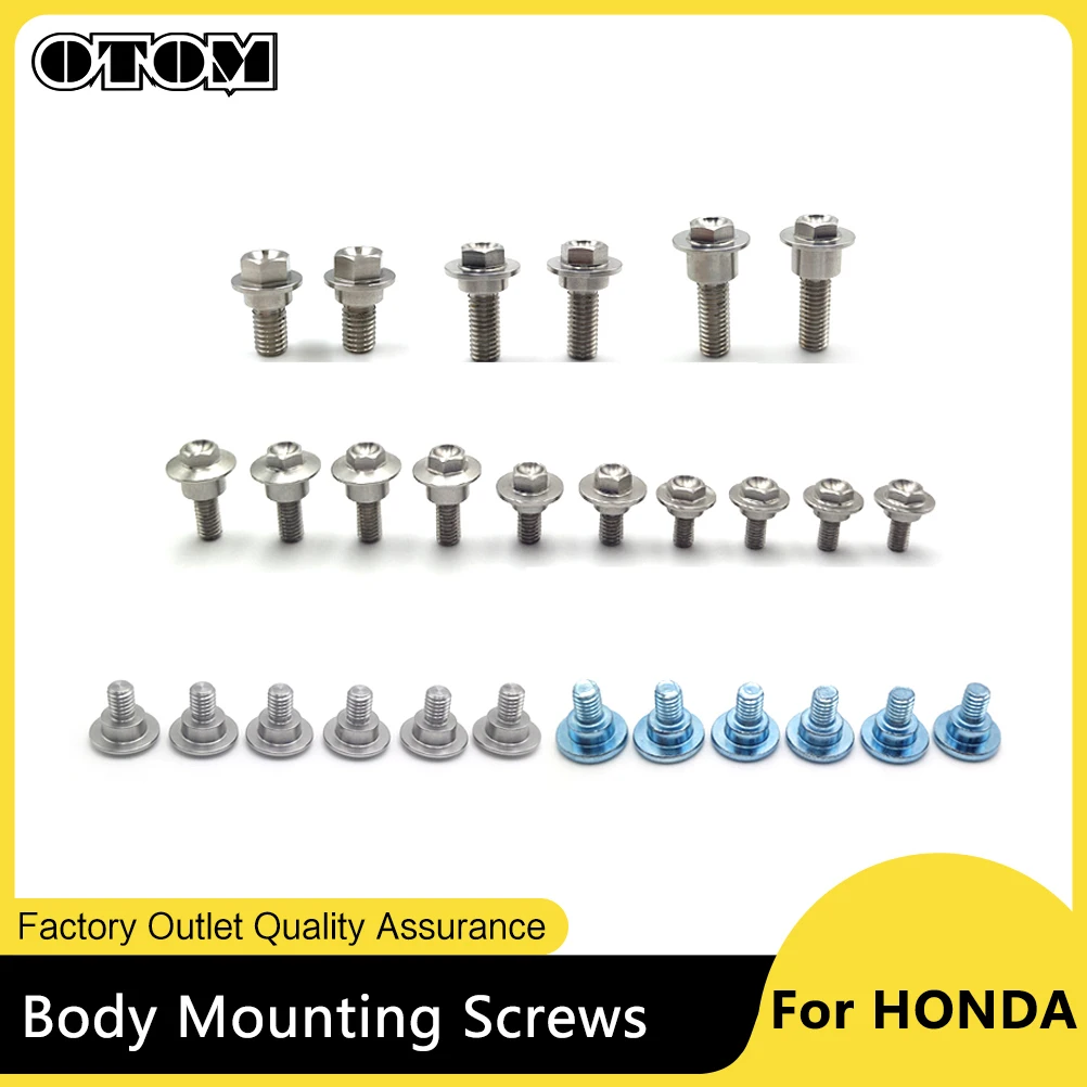 Motorcycle Accessories Screws Fairing Bolts Body Nuts M6/M8 For HONDA CR125 CRF250R CRF450R CRF150R Front Shock Seat Fuel Tank