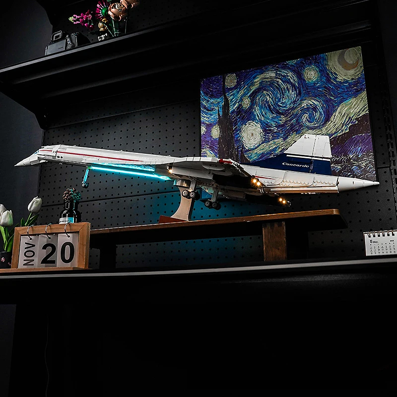 DIY LED Light Kit For LEGO 10318 Concorde (Only LED Light,Without Blocks Model)