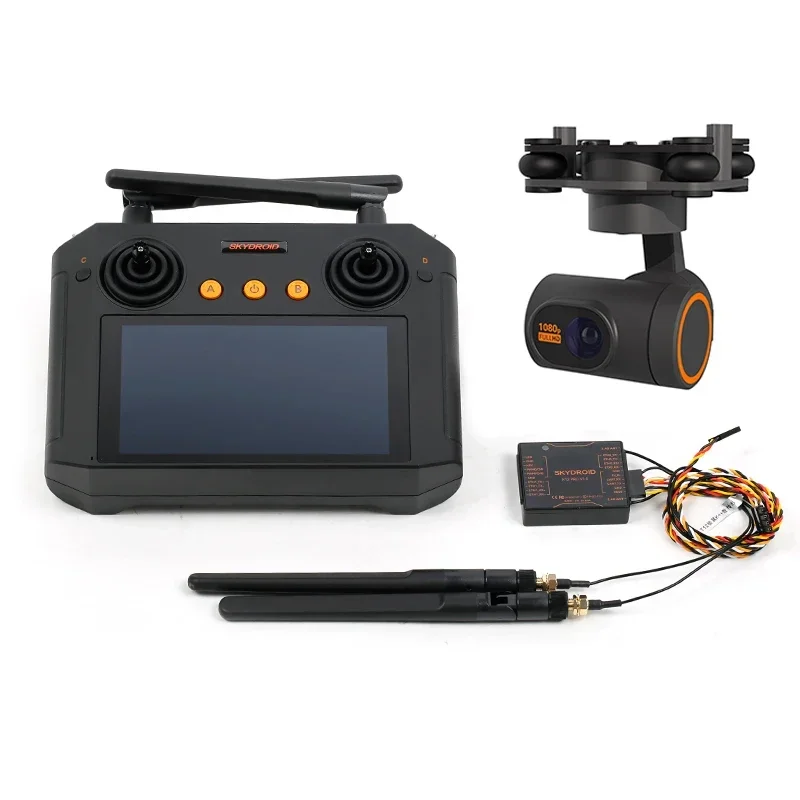 Skydrone - Three body camera with H12 Pro remote control, 1080P digital image, suitable for agricultural drones, drones