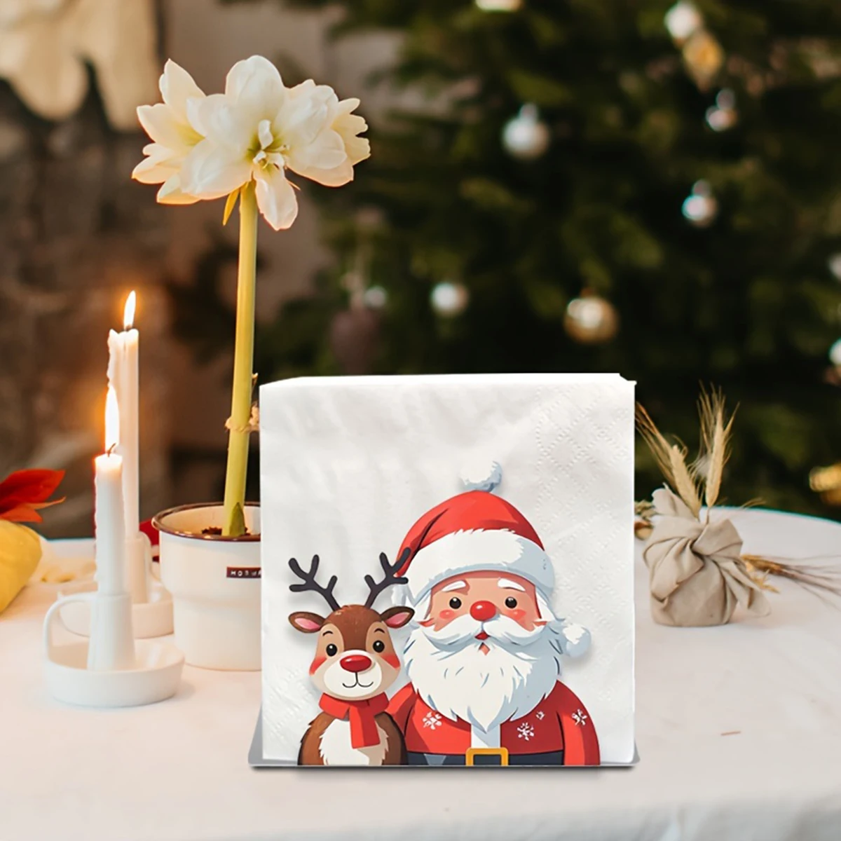 Christmas Metal Standing Napkin Dispenser Table Napkin Holder Modern Metal Paper Towel Holder For Kitchen Hotel Restaurant