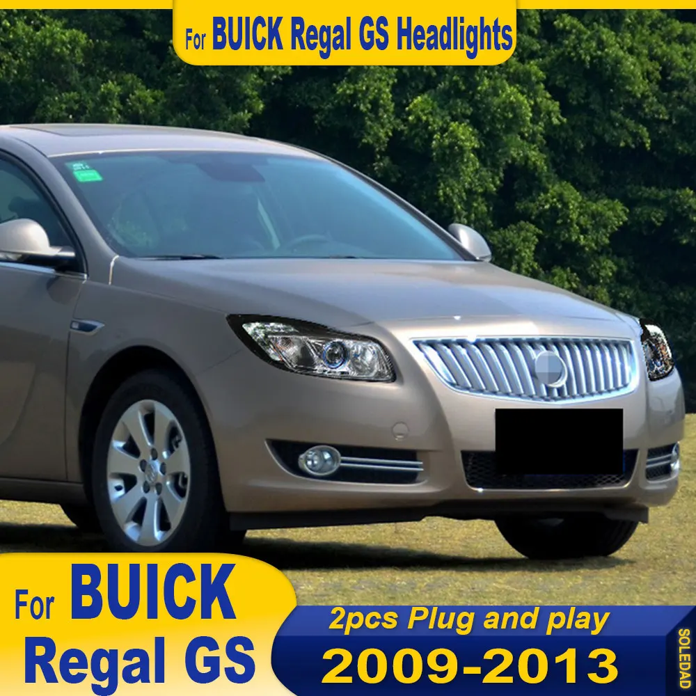 

Автомобильные фары для BUICK Regal GS 2009-2013, автомобильные аксессуары, фара в сборе, DRL-сигнал, дневные ходовые Plug and Play