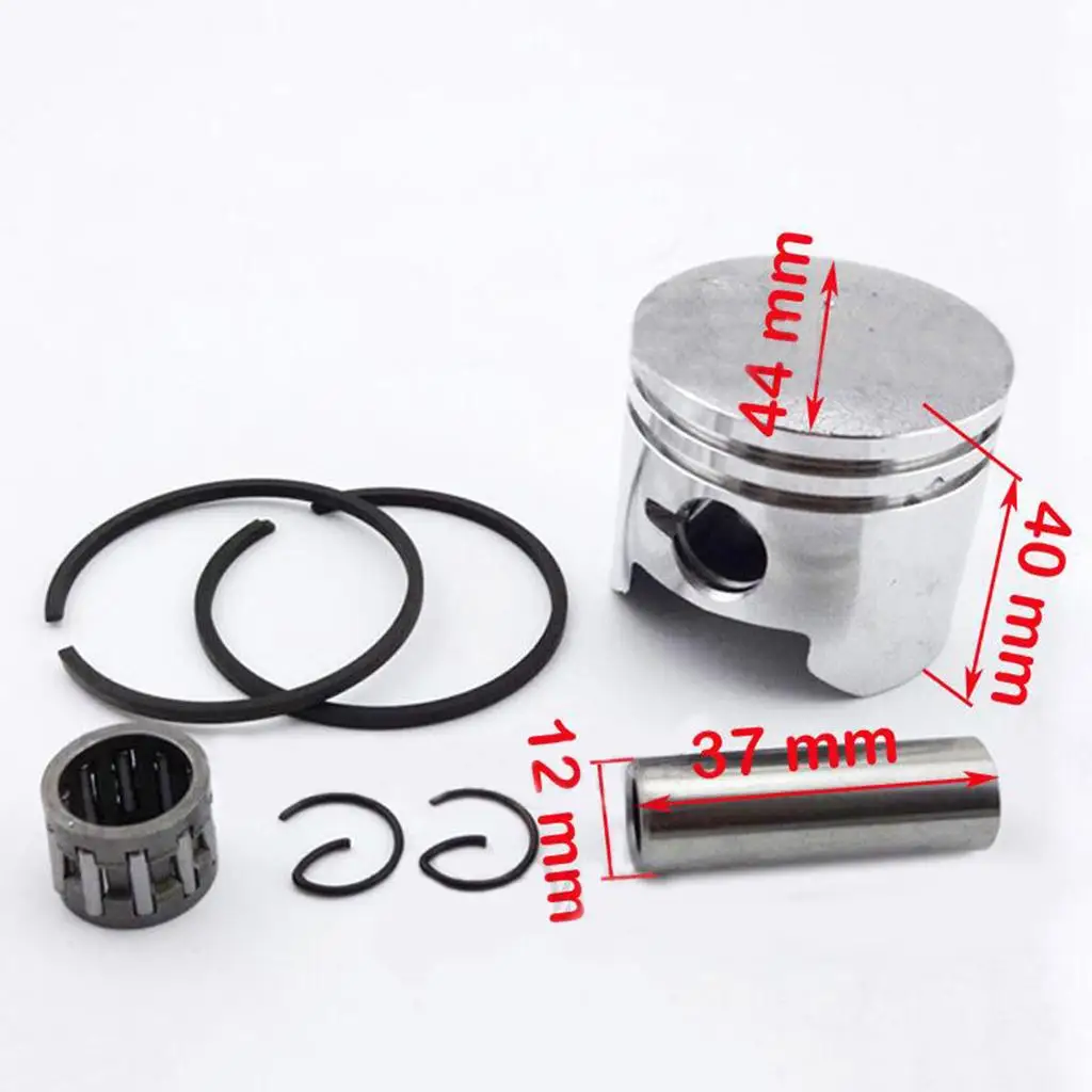 

Cylinder Piston Rings Pin Gasket Complete Repair Kit Silver Metal for 49cc Mini Motorcycle ATV Engine