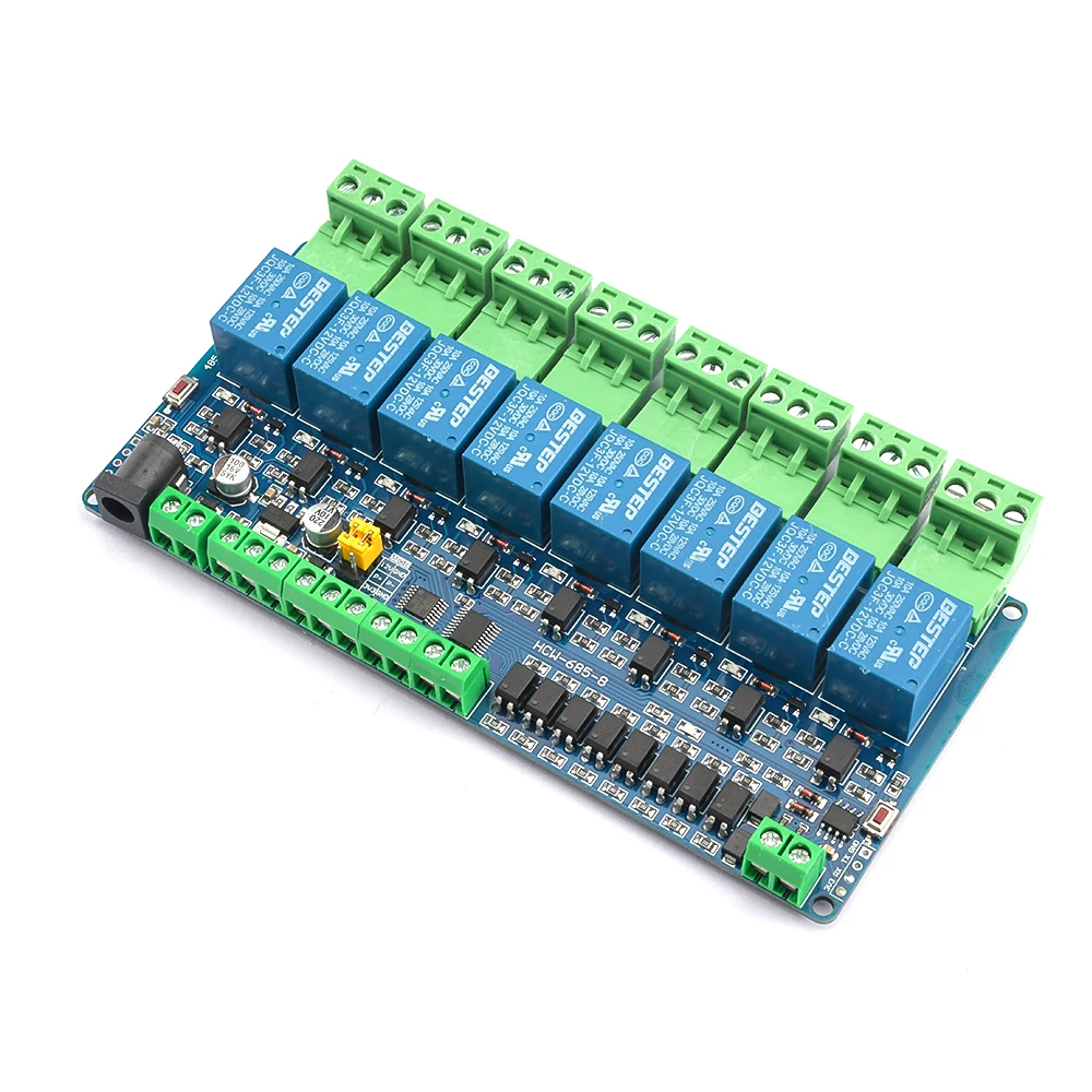 Modbus rtu 8 Channel Relay Module 485 TTL Communication 8-channel Input Relay Module Relay Output Board Module