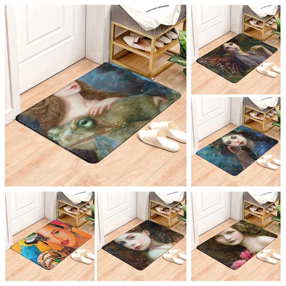 

House entrance carpet Home Natural and Animal Styles doormat Room Bath mat Foot mat bath non-slip Kitchen water absorption mat