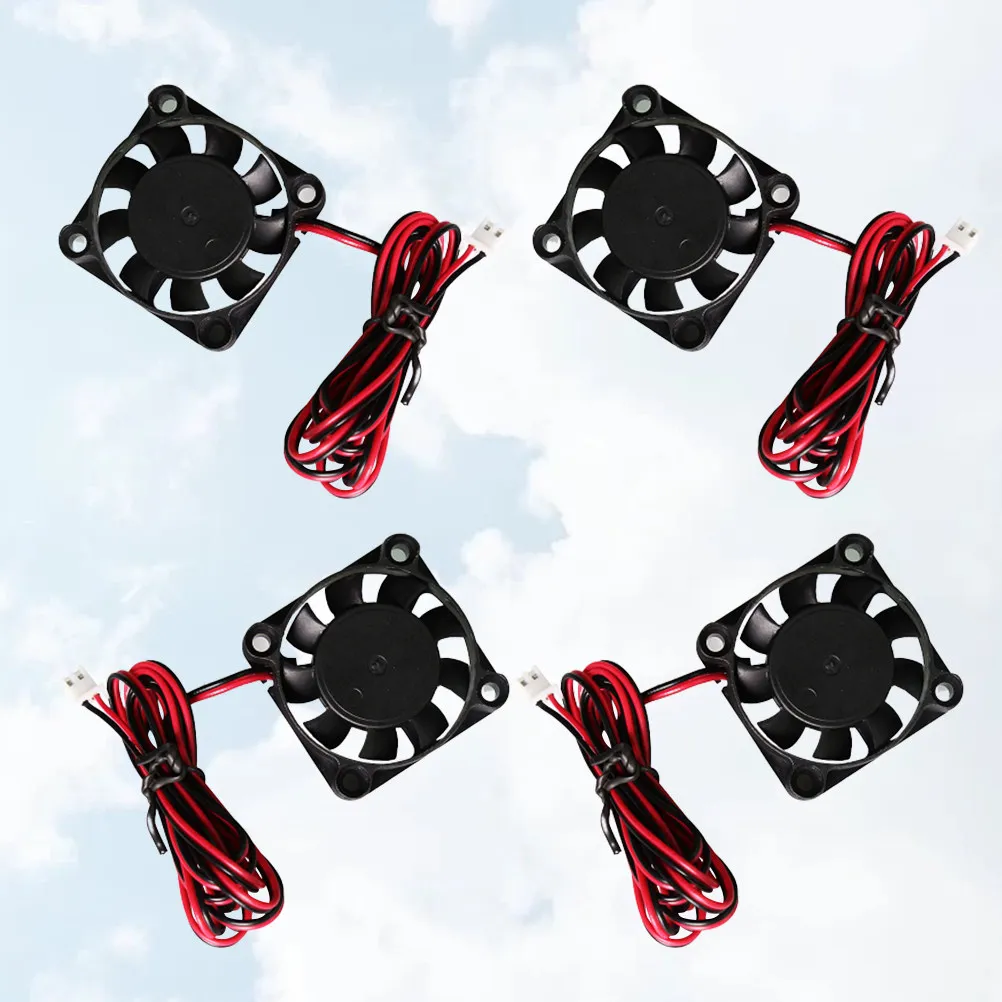 4Pcs 12V Dc Industrial Grade Cooling Fan Robust Build Large Quiet Operation Radiator Fan for 3D Printer Electronics