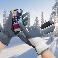 Winter Thermal Unisex Waterproof Warm Non-Slip Touch Screen Gloves Windproof Warmth Gloves For Snowboard Ski Cycling Gloves