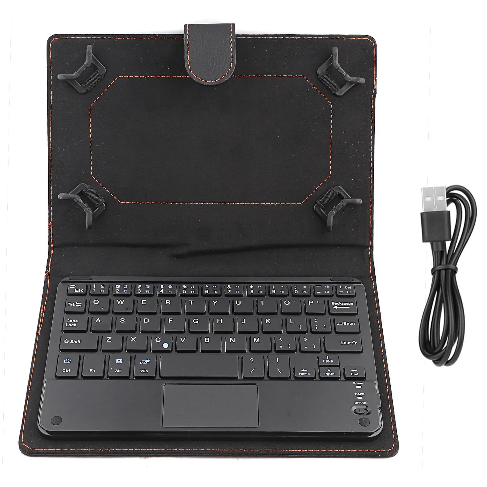 Ultra Slim Bluetooth Keyboard 7/8in 75‑hour Working Bluetooth Touchpad Keyboard with Protective Case for Android/iOS/Windows