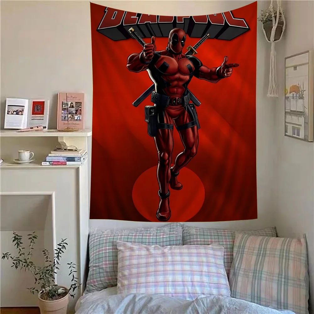 Movie D-Deadpool Printed Large Wall Tapestry Hanging Tarot Hippie Wall Rugs Dorm Home Decor