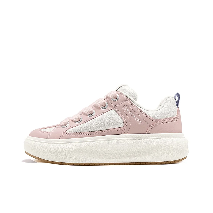 Skechers Casual Cloud Cheese Puffy Shoes Low top Skateboard Shoes Women's Light Pink 177482-LTPK