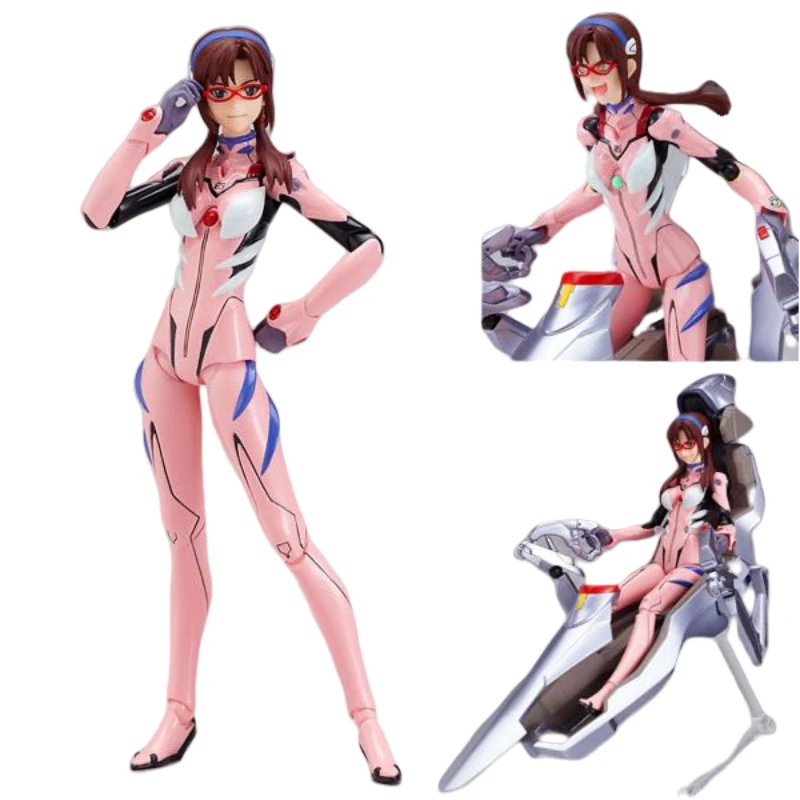 

EVA Mari Makinami Illustrious Cartoon Handmade Creativity Kawaii anime Model Motorcycle Toy Gift for Male and Female Students