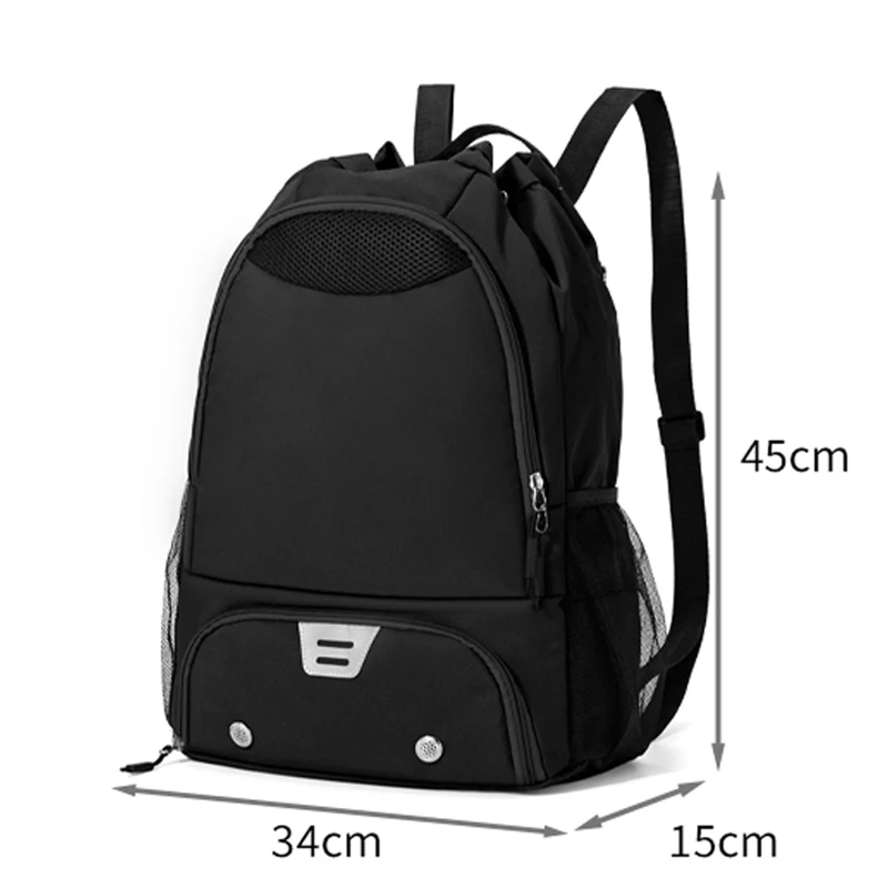 حقيبة تدريب كرة السلة متعددة الوظائف للجنسين، رياضية خارجية، سعة كبيرة، مقاومة للماء مع حجرة للأحذية