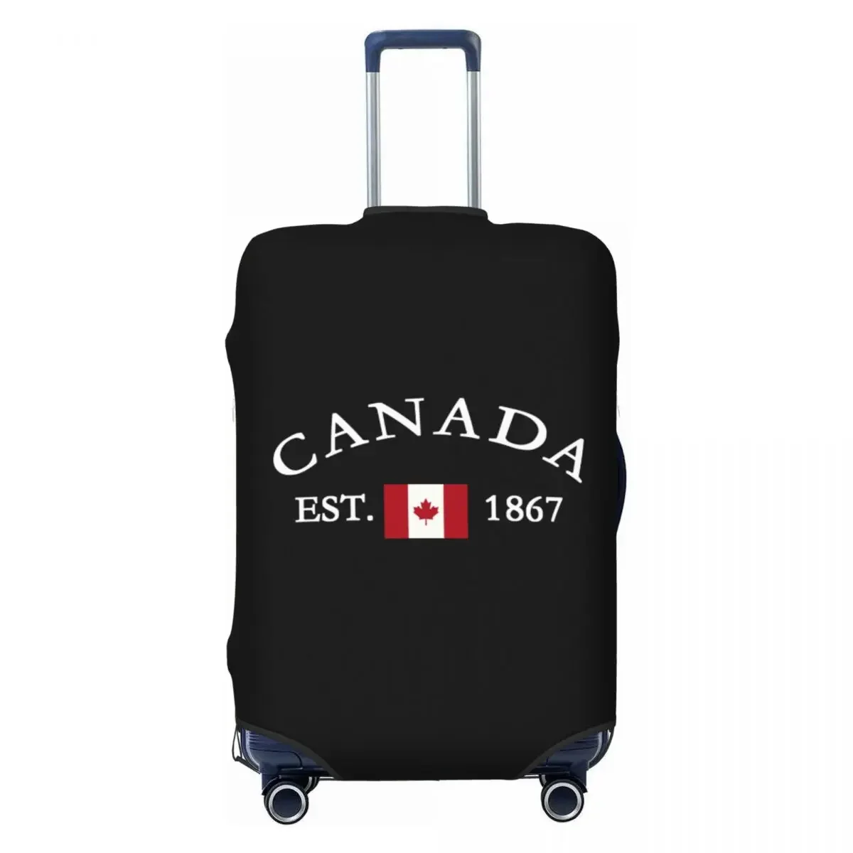 Custom Canada Flag Luggage Cover Elastic Canadian Maple Leaf Travel Suitcase Protective Covers Suit For 18-32 inch