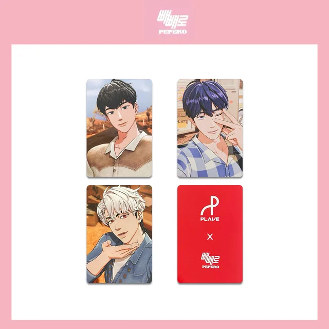 Kpop PLAVE Photocard 5Pcs/Set Double Sides Printing Bright