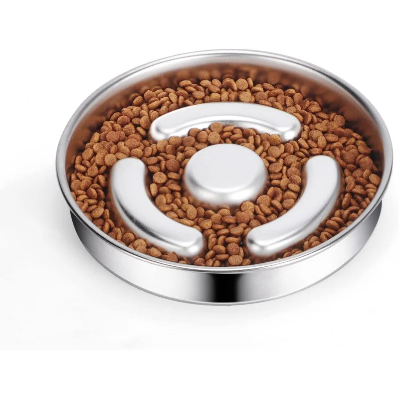 

Automatic Stainless Steel Pet Bowl With Neck Guard Slow Food Dog Bowl For Cat Pet Supplies For Eating Dog Food Or Water