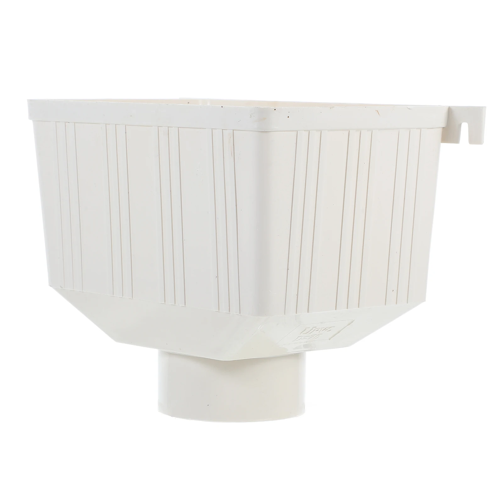 Tubo quadrato in PVC Tubo di scarico Connettore per grondaia Adattatore per grondaia Sistema di raccolta acqua piovana Kit deviatore pioggia per grondaia esterna Acqua